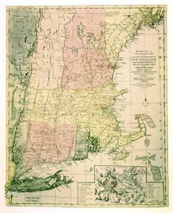 New England 1780 - Souvenir Series - Historic Urban Plans